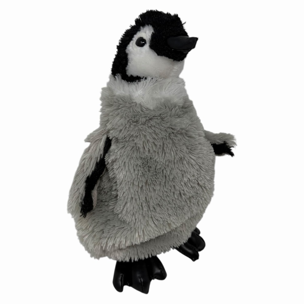 Douglas Realistic‎ Penguin Plush Chick Cuddles Gray Black 8" #3787 Stuffed
